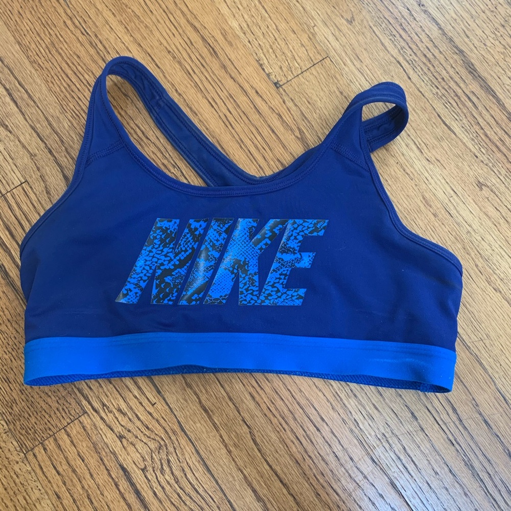 Blue Nike Sports Bra